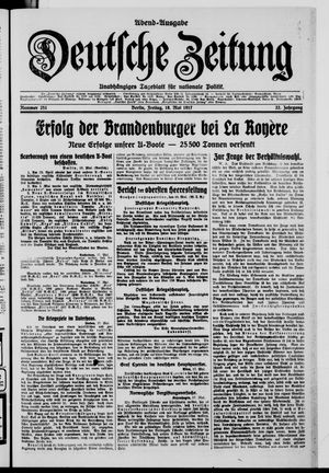 Deutsche Zeitung vom 18.05.1917