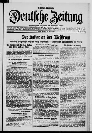 Deutsche Zeitung vom 25.05.1917