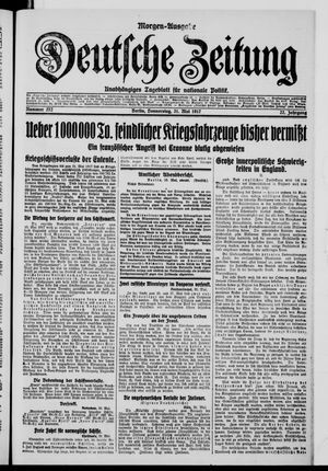 Deutsche Zeitung vom 31.05.1917