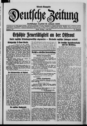 Deutsche Zeitung vom 01.06.1917