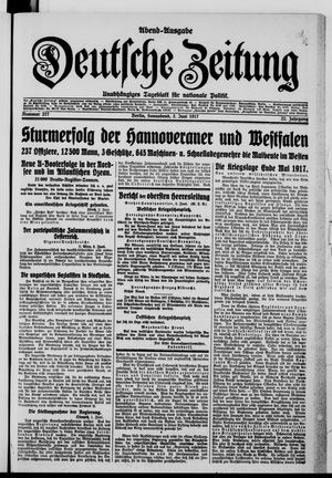 Deutsche Zeitung vom 02.06.1917