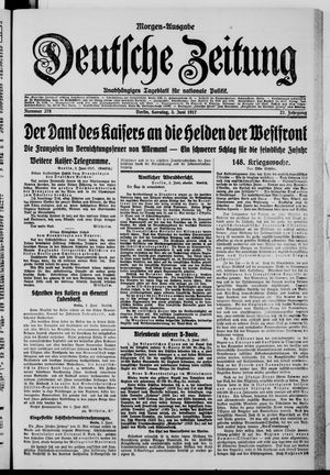Deutsche Zeitung vom 03.06.1917