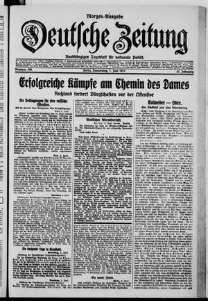 Deutsche Zeitung vom 07.06.1917
