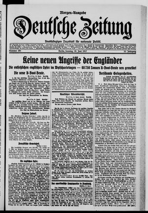 Deutsche Zeitung vom 10.06.1917