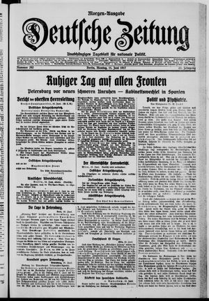 Deutsche Zeitung vom 11.06.1917