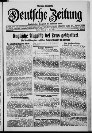 Deutsche Zeitung on Jun 13, 1917