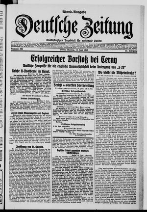 Deutsche Zeitung vom 18.06.1917