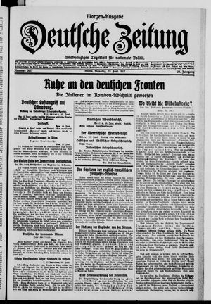 Deutsche Zeitung on Jun 19, 1917
