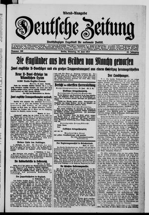 Deutsche Zeitung on Jun 19, 1917