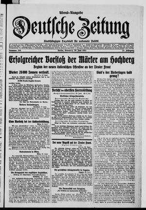 Deutsche Zeitung vom 20.06.1917