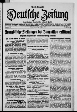 Deutsche Zeitung vom 21.06.1917