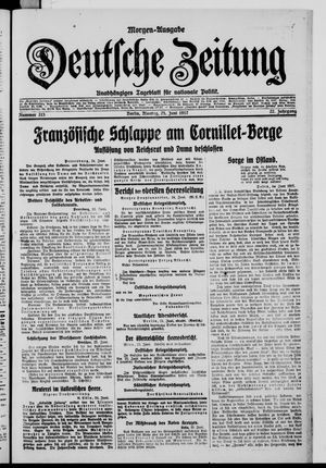 Deutsche Zeitung on Jun 25, 1917