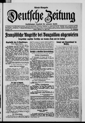 Deutsche Zeitung vom 25.06.1917