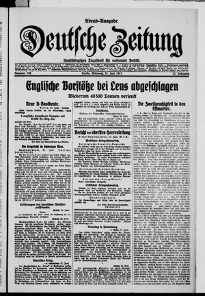 Deutsche Zeitung vom 27.06.1917