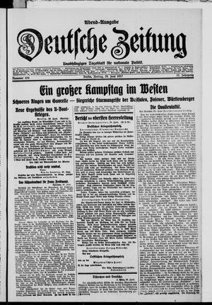 Deutsche Zeitung on Jun 29, 1917