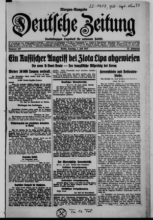 Deutsche Zeitung vom 01.07.1917