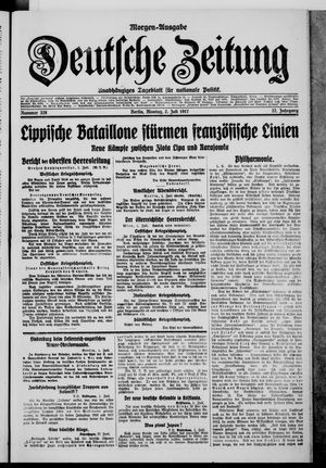 Deutsche Zeitung on Jul 2, 1917