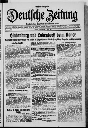 Deutsche Zeitung vom 07.07.1917