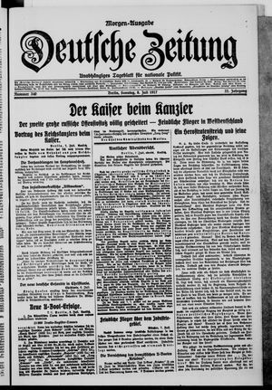 Deutsche Zeitung vom 08.07.1917