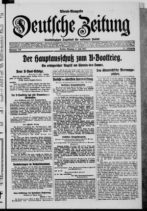 Deutsche Zeitung vom 09.07.1917