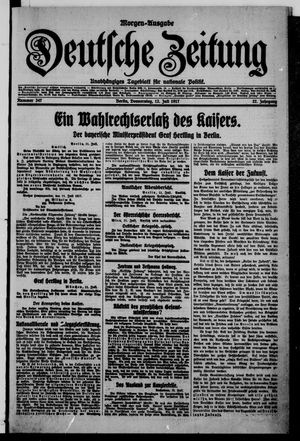 Deutsche Zeitung vom 12.07.1917