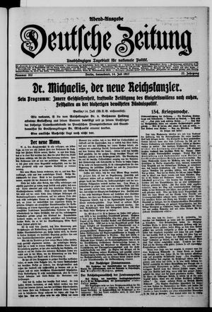 Deutsche Zeitung vom 14.07.1917