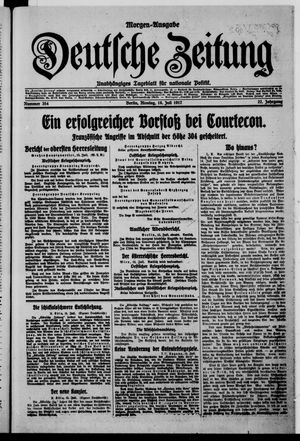 Deutsche Zeitung vom 16.07.1917
