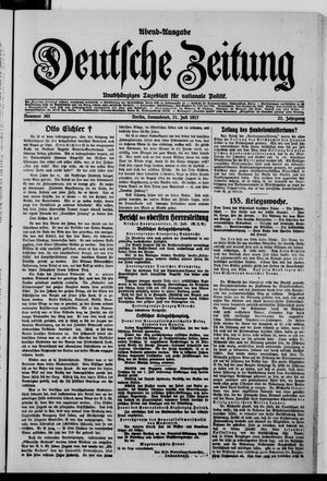 Deutsche Zeitung on Jul 21, 1917