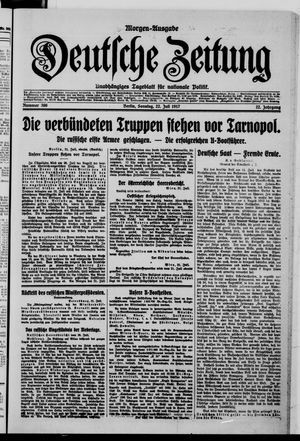 Deutsche Zeitung vom 22.07.1917