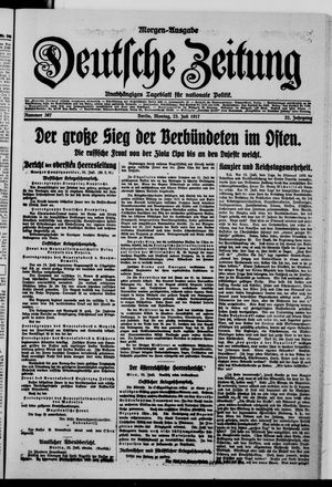 Deutsche Zeitung on Jul 23, 1917