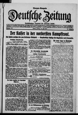 Deutsche Zeitung vom 27.07.1917