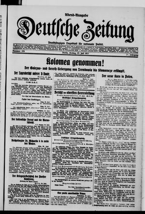 Deutsche Zeitung vom 27.07.1917