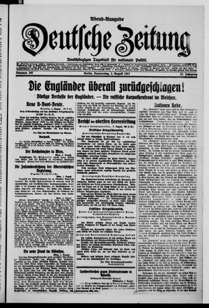 Deutsche Zeitung vom 02.08.1917