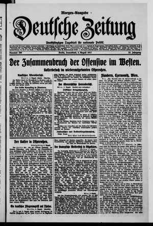 Deutsche Zeitung vom 04.08.1917