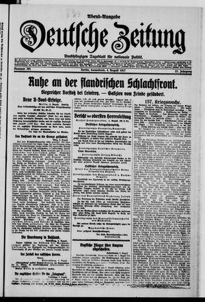 Deutsche Zeitung vom 04.08.1917