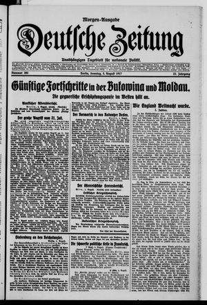 Deutsche Zeitung vom 05.08.1917