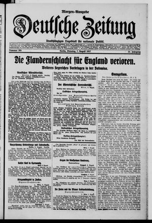 Deutsche Zeitung vom 07.08.1917