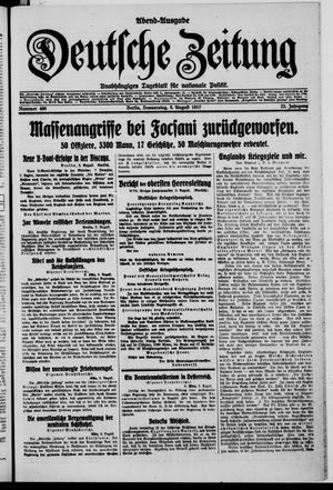Deutsche Zeitung vom 09.08.1917