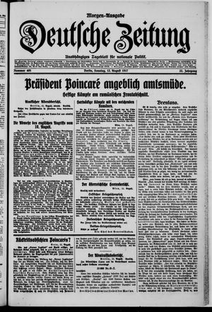 Deutsche Zeitung vom 12.08.1917