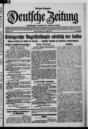 Deutsche Zeitung vom 13.08.1917