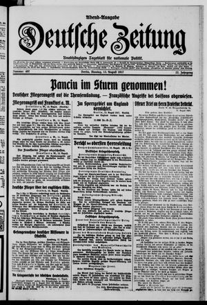 Deutsche Zeitung vom 13.08.1917