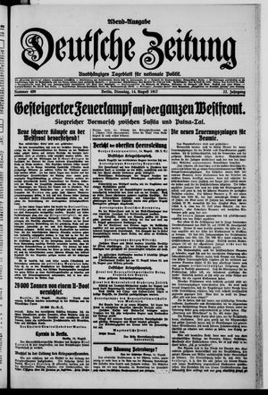 Deutsche Zeitung vom 14.08.1917