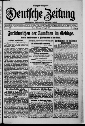 Deutsche Zeitung vom 15.08.1917