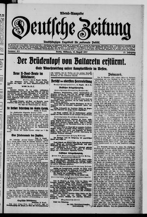 Deutsche Zeitung vom 15.08.1917