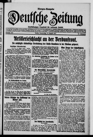 Deutsche Zeitung on Aug 16, 1917