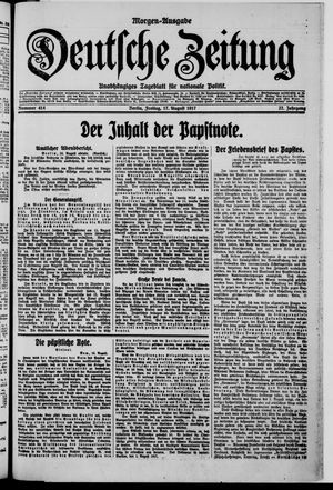 Deutsche Zeitung vom 17.08.1917