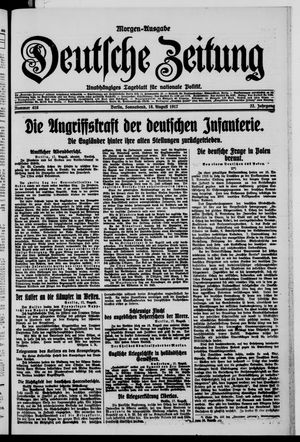 Deutsche Zeitung on Aug 18, 1917
