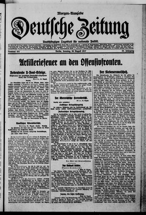 Deutsche Zeitung vom 26.08.1917