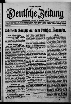 Deutsche Zeitung vom 27.08.1917