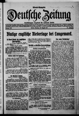 Deutsche Zeitung vom 28.08.1917